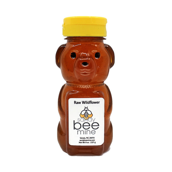 Wildflower Honey Bears-Honey-sandybeemine-8 oz-sandybeemine